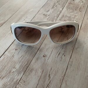 Vintage Gucci White Sunglasses